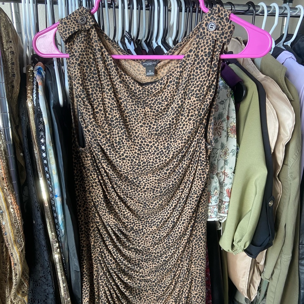 Animal print business/work top
